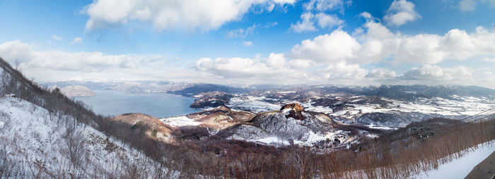Panoramic view of sea against sky