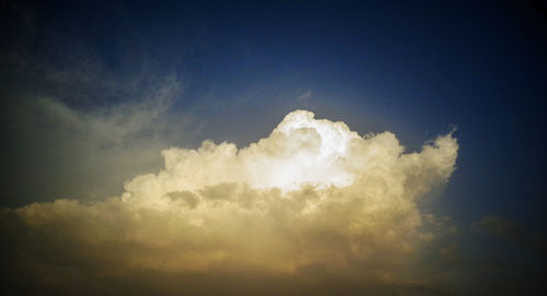 Low angle view of clouds in sky