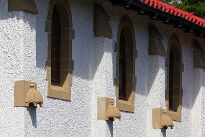 Low angle view of building on sunny day