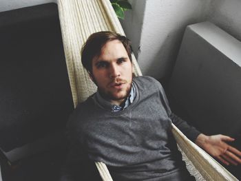 Portrait of young woman