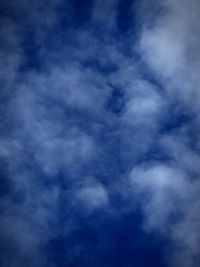 Low angle view of clouds in sky