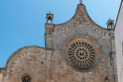 Low angle view of cathedral against clear sky