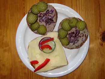 Close-up of served food