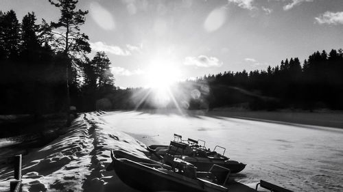 Panoramic view of sea against sky