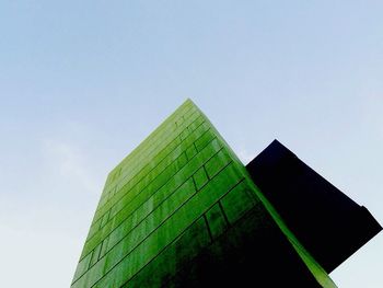 Low angle view of built structure against clear sky