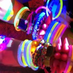 Close-up of colorful lights