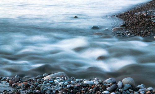 Scenic view of sea waves