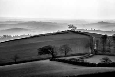 Scenic view of landscape against sky