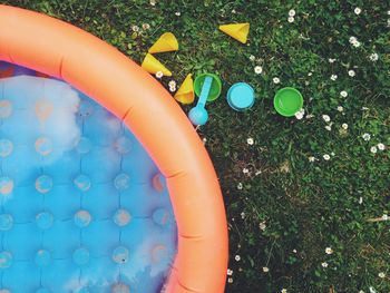 Directly above view of wading pool