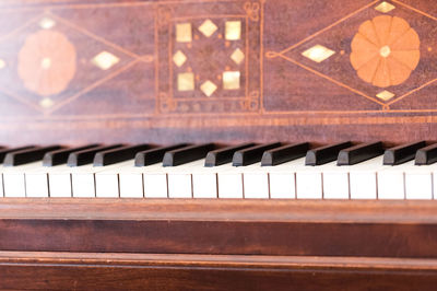 Close-up of grand piano