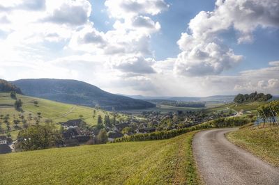 Scenic view of landscape against sky