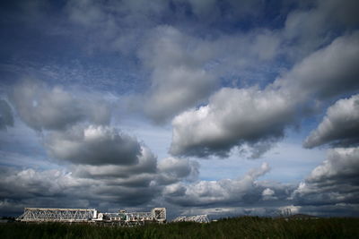 Panoramic view of storm clouds in sky