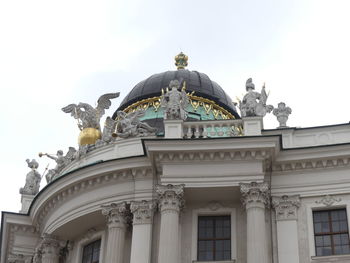 Low angle view of historic building