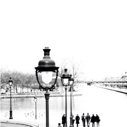 View of street light against clear sky