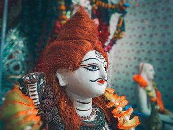 Close-up of buddha statue