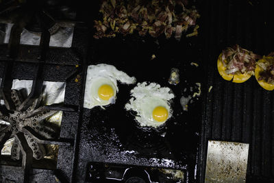 Close-up of food on table