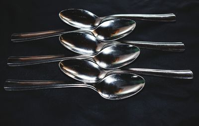 Close-up of glasses against black background