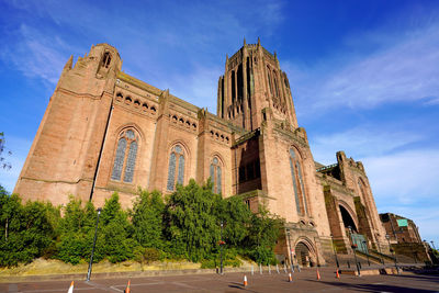 Liverpool cathedral built on st james's mount in liverpool, great britain, uk