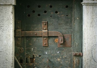 Full frame shot of closed door