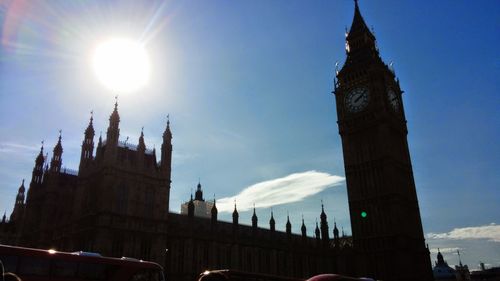 Low angle view of church against sky