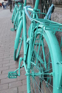 Close-up of bicycle