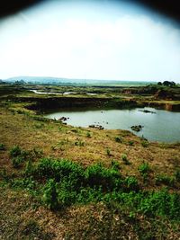 Scenic view of landscape against sky