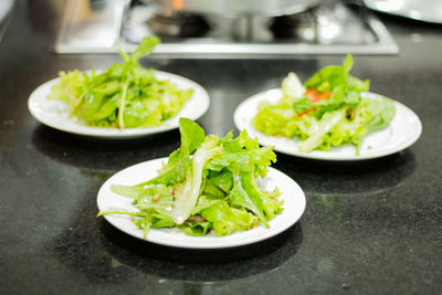 Close-up of salad in plate