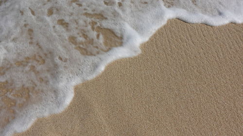High angle view of beach