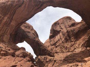 Rock formations in moab, utah