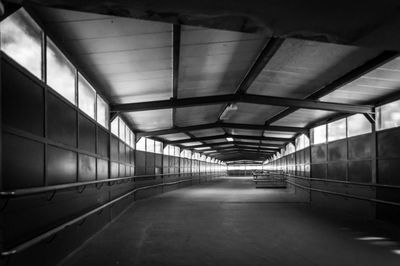 View of empty subway