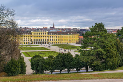 Schonbrunn palace is a former imperial rococo summer residence in vienna, austria.