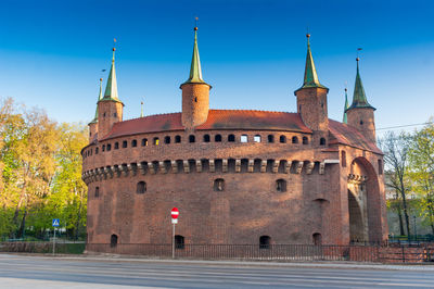 Historic building against blue sky