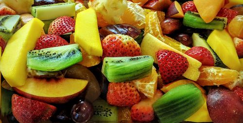 Full frame shot of various fruits