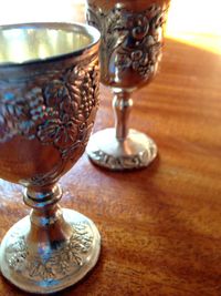 Close-up of object on table