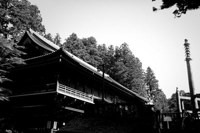 Low angle view of temple