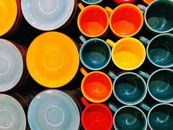 Close-up of multi colored pencils