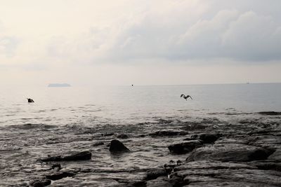 Scenic view of sea against sky