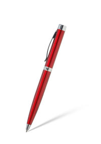 Close-up of pen against white background