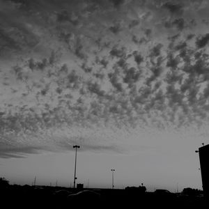 Low angle view of cloudy sky