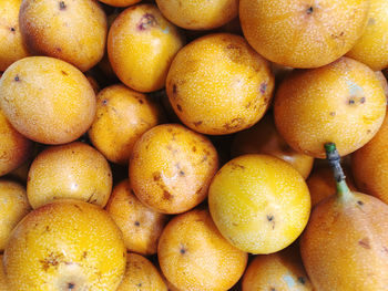 Full frame shot of oranges