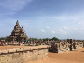 View of temple against sky