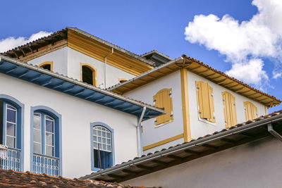 Low angle view of building against sky