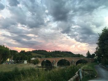 Scenic view of landscape against cloudy sky