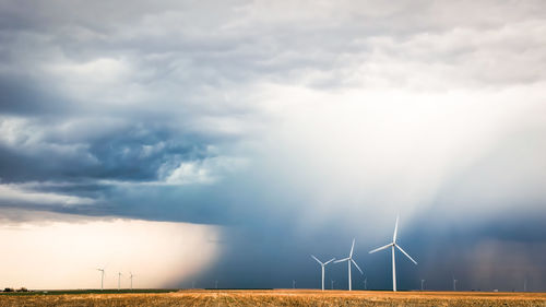 Scenic view of field against sky.cloudy, clodus of rain, balck color of clouds, rainy strom