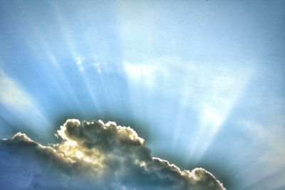 Low angle view of cloudy sky