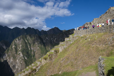 Panoramic view of mountains against sky