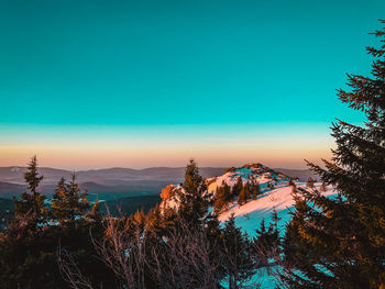 Sunrise at king of bavarian forest, großer arber