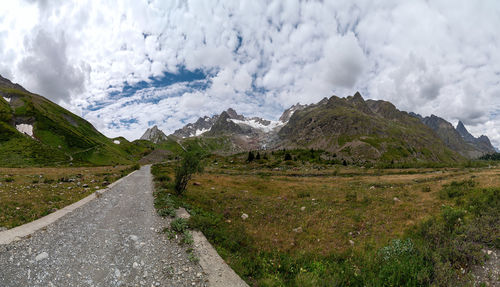 Panoramic view of landscape against sky