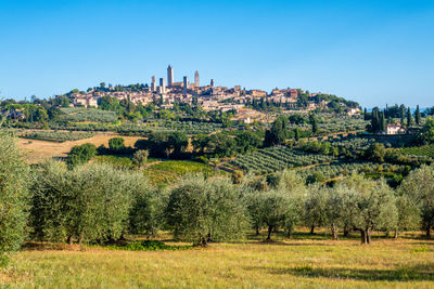 Skyline of little town of san gimignano, tuscany