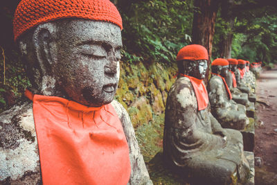 Close-up of buddha statue